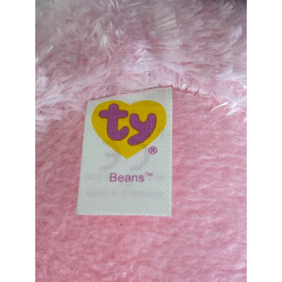 VTG Ty Beanie Ballz BEANS Pig Ball Plush Stuffed Animal Toy - Picture 6 of 7